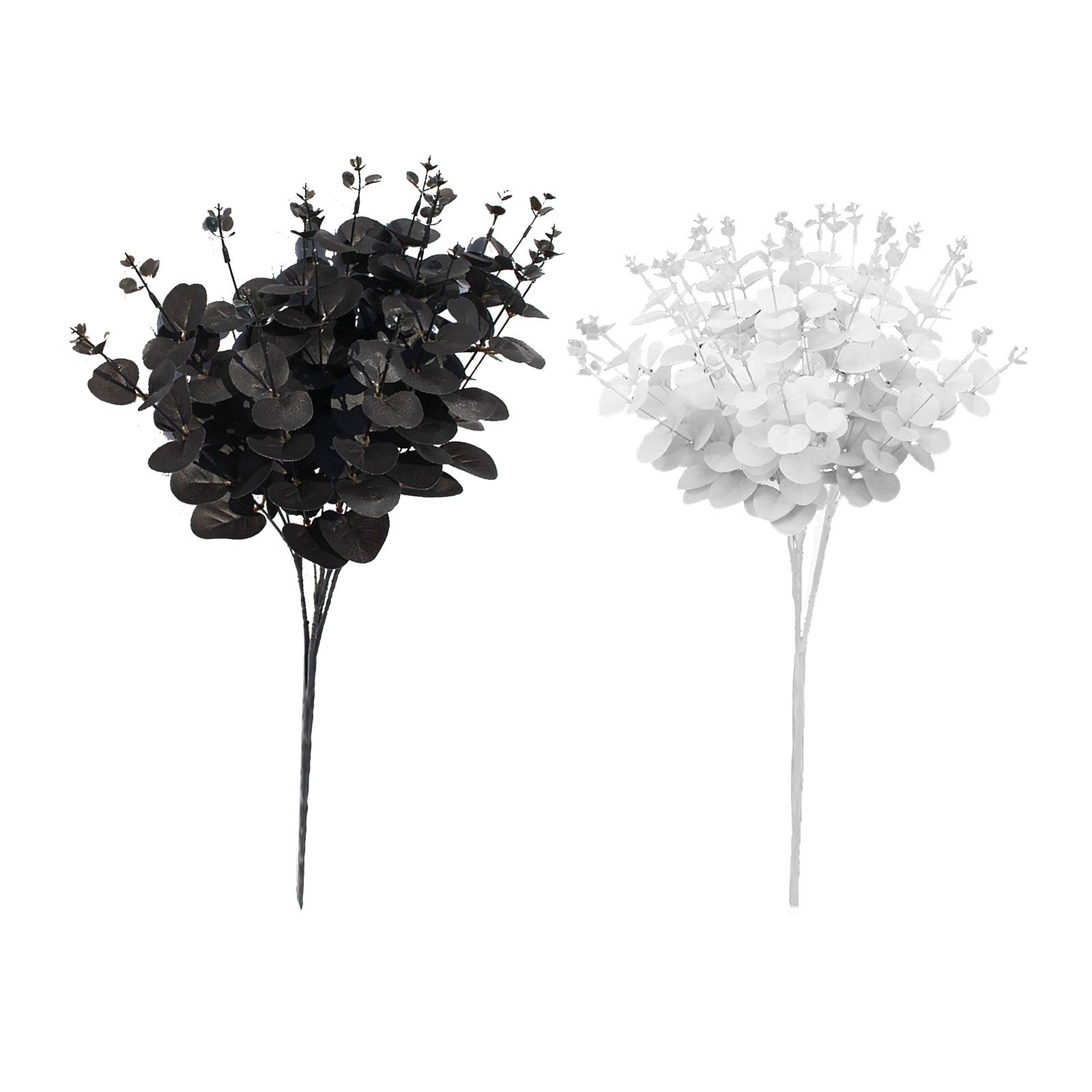 3 Pcs Black Eucalyptus Stems Leaves Branches Artificial Flower Home Decor view 6