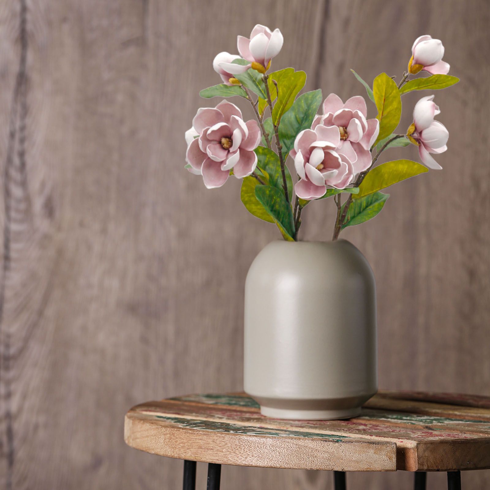 2pcs Artificial Yulan Flower Long Stem Faux Flower Bouquet Vase Floral view 3