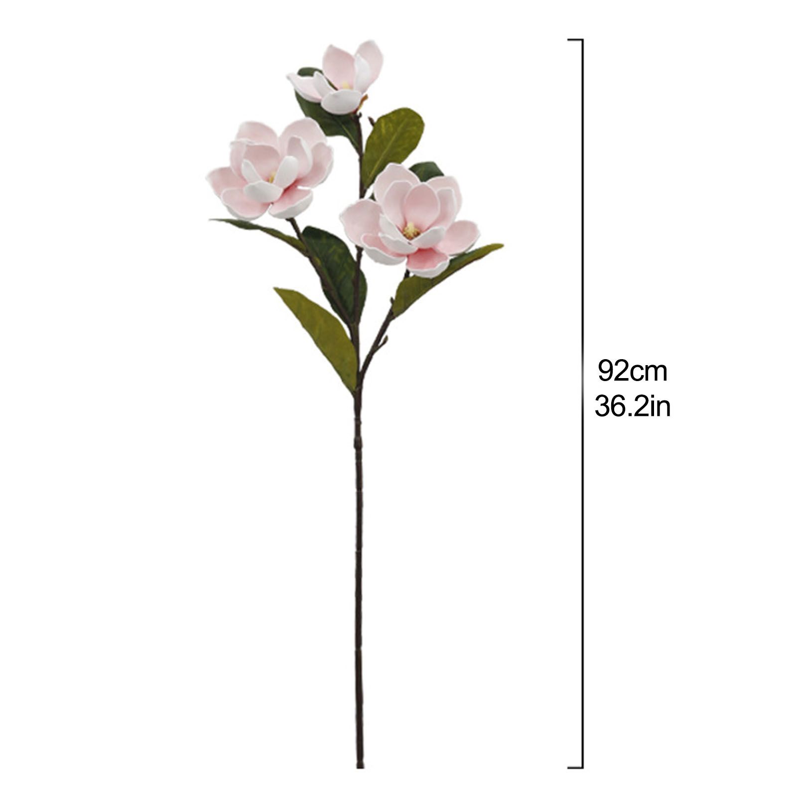 2pcs Artificial Yulan Flower Long Stem Faux Flower Bouquet Vase Floral view 2