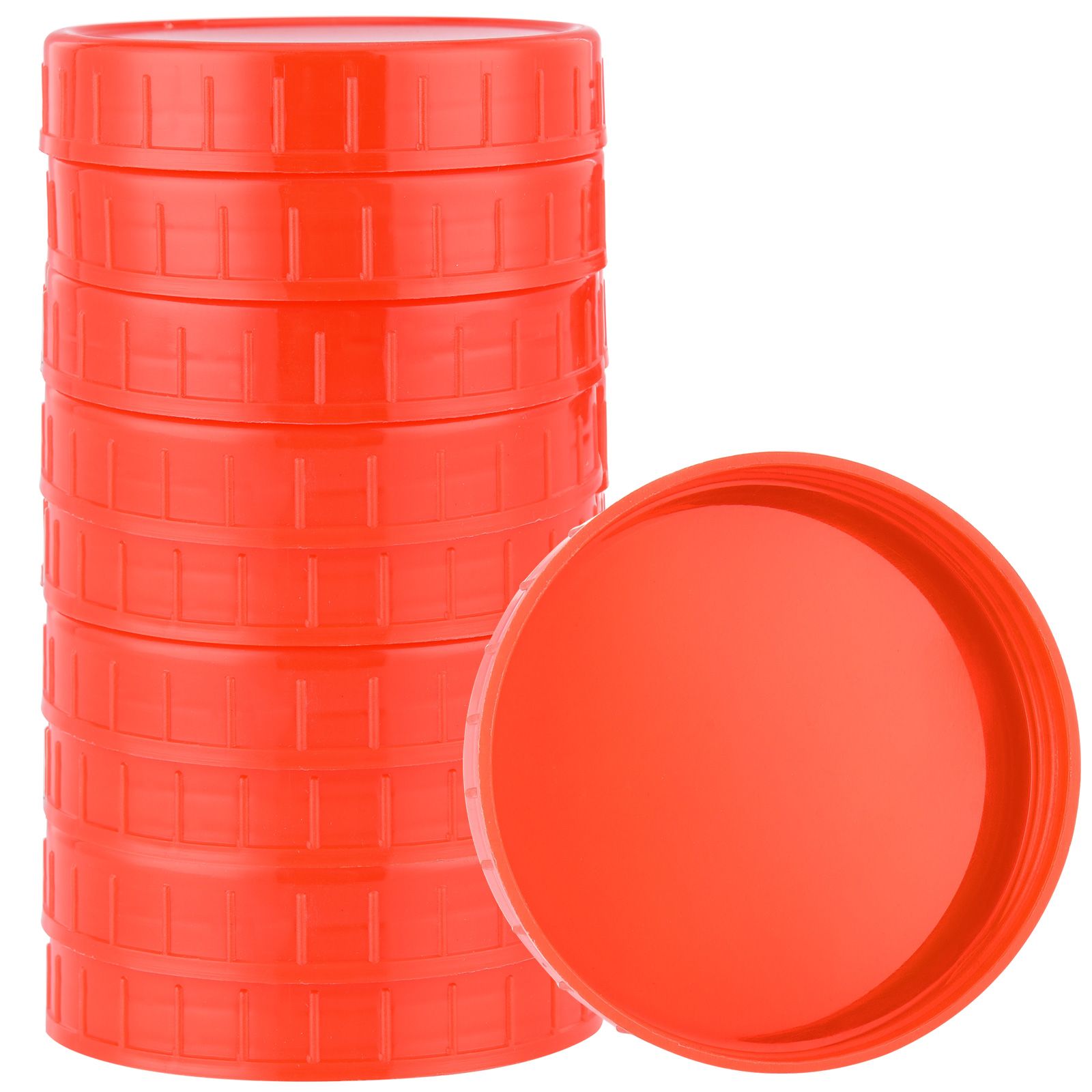 100PCS Jar Lids 70mm Wide Mouth PP Plastic Can Covers for Canning Dry Liquid view 3