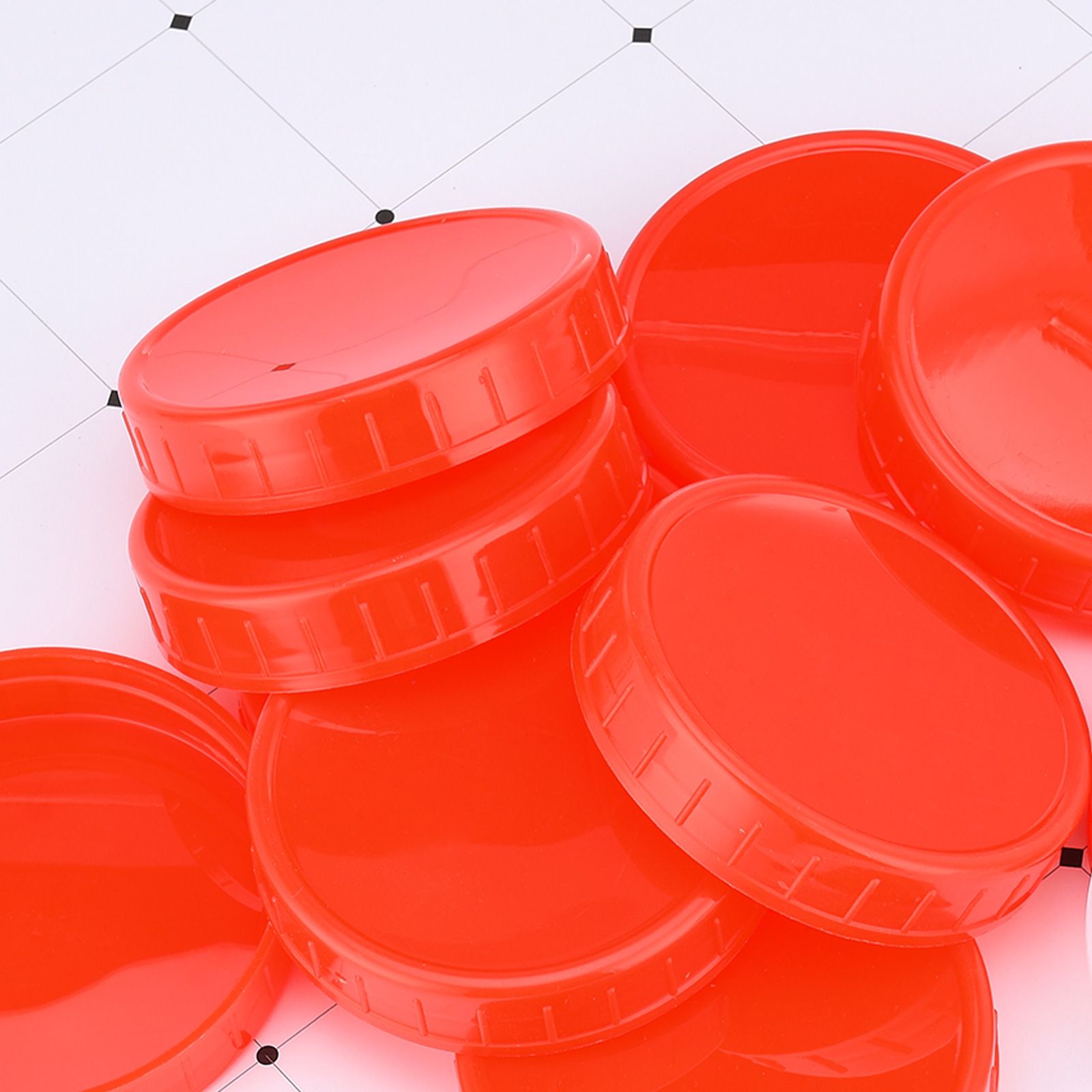 100PCS Jar Lids 70mm Wide Mouth PP Plastic Can Covers for Canning Dry Liquid view 7