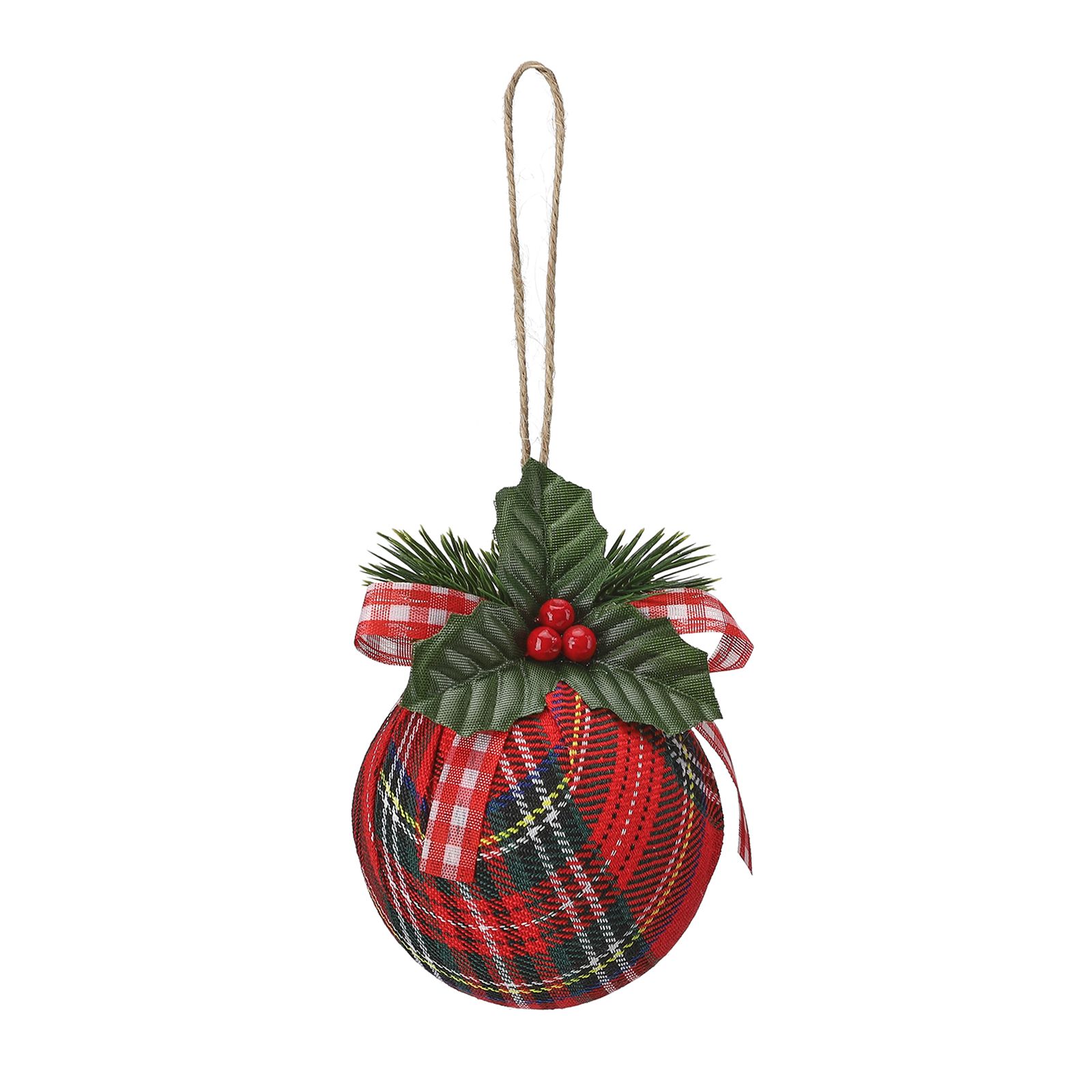 Xmas Ball 8cm Exquisite Compact Xmas Cloth Ball for Home Holiday Party Wedding view 2