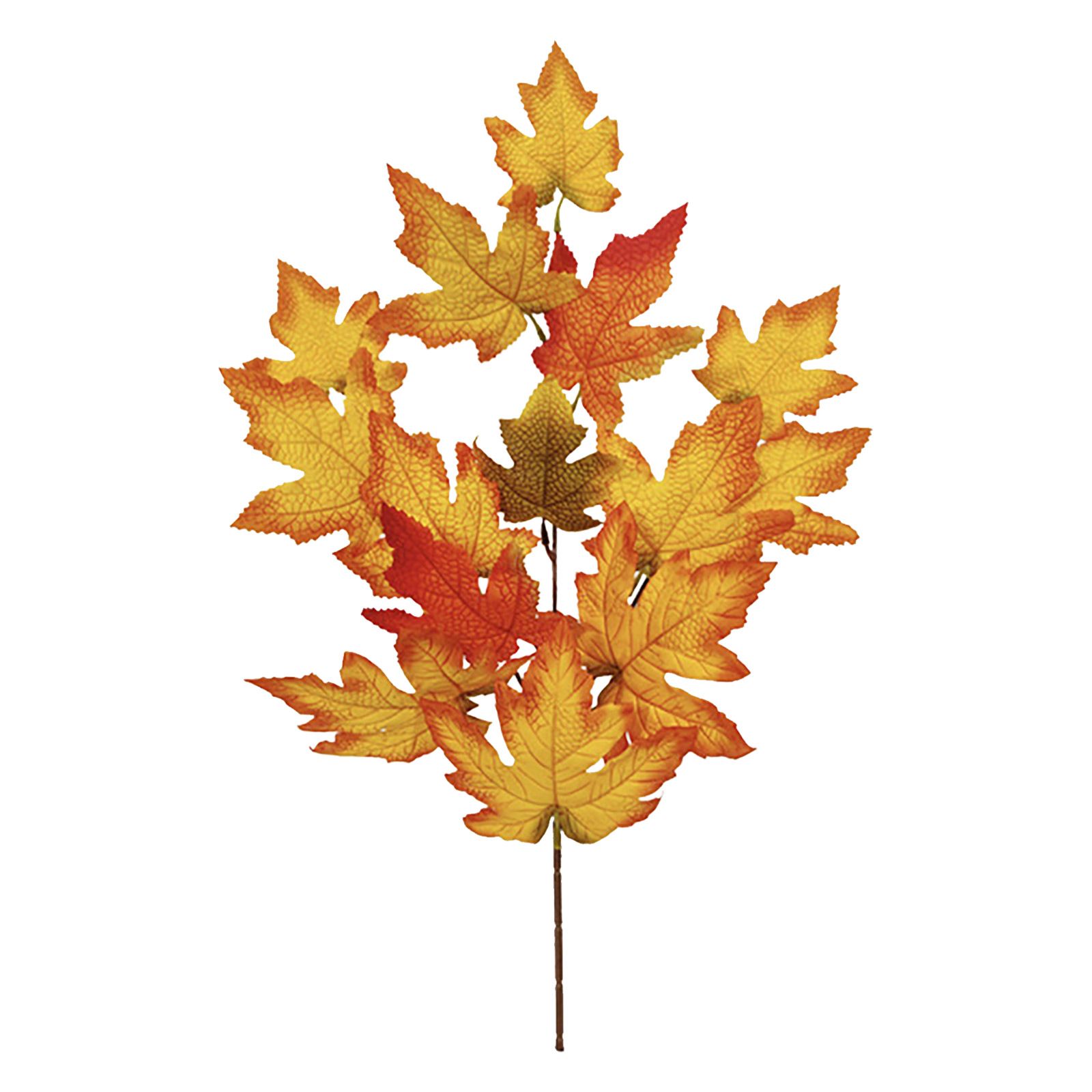 Artificial Maple Leaves Branch 60x35cm False Fall Maple Leaves Stem for Home view 2