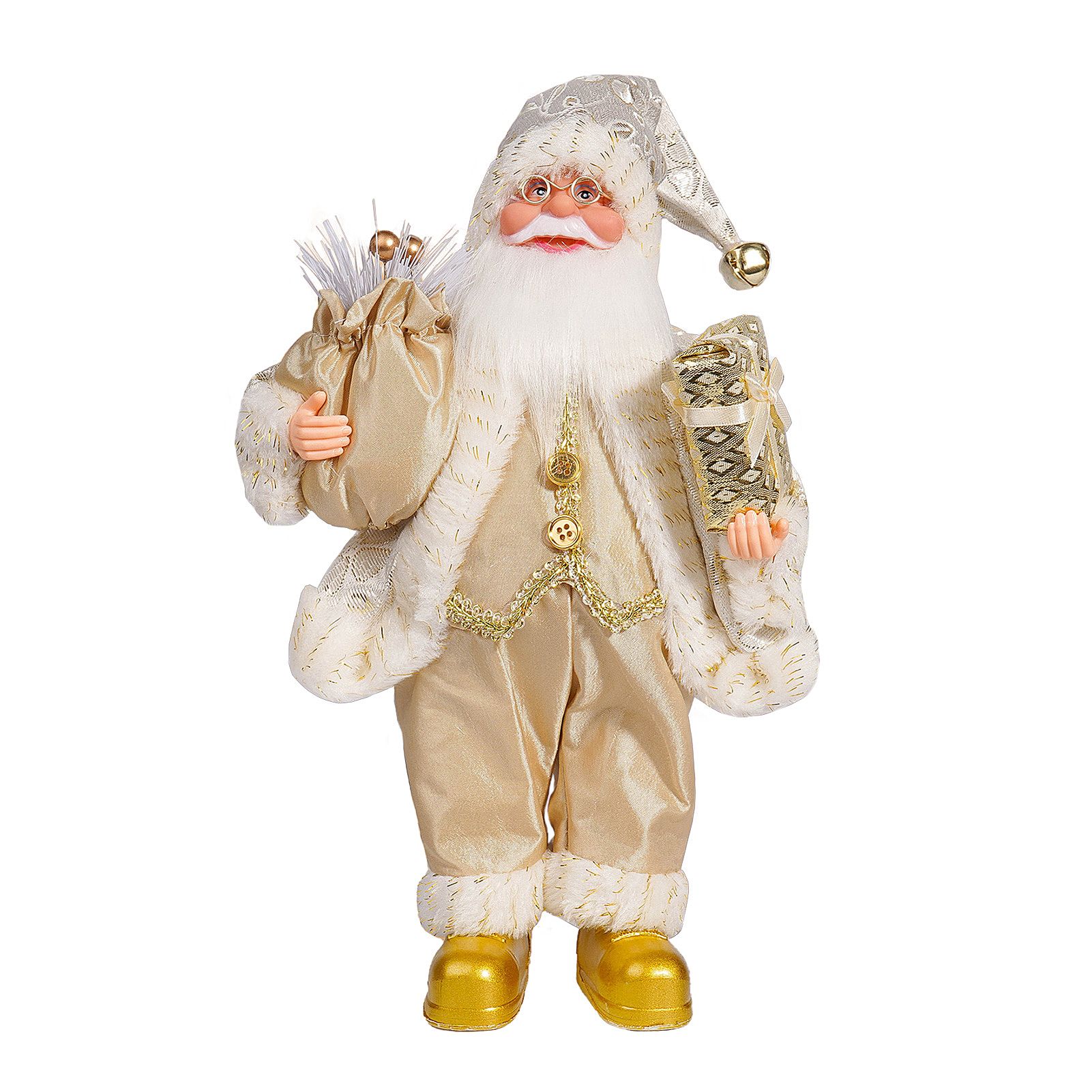 12in Xmas Santa Doll Cartoon Cute Collection Standing Santa Ornament for Home view 3