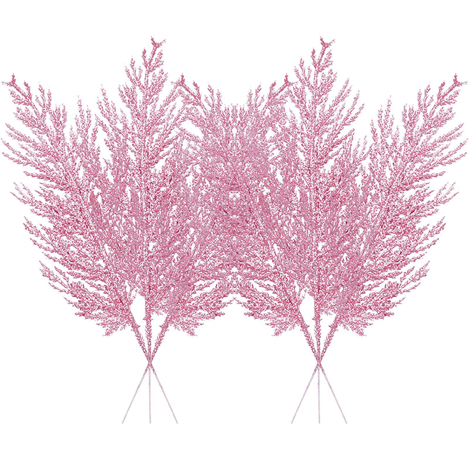 Pink 24PCS Artificial Pine Branch Faux Cedar Branch for Wreath Craft DIY Home view 2