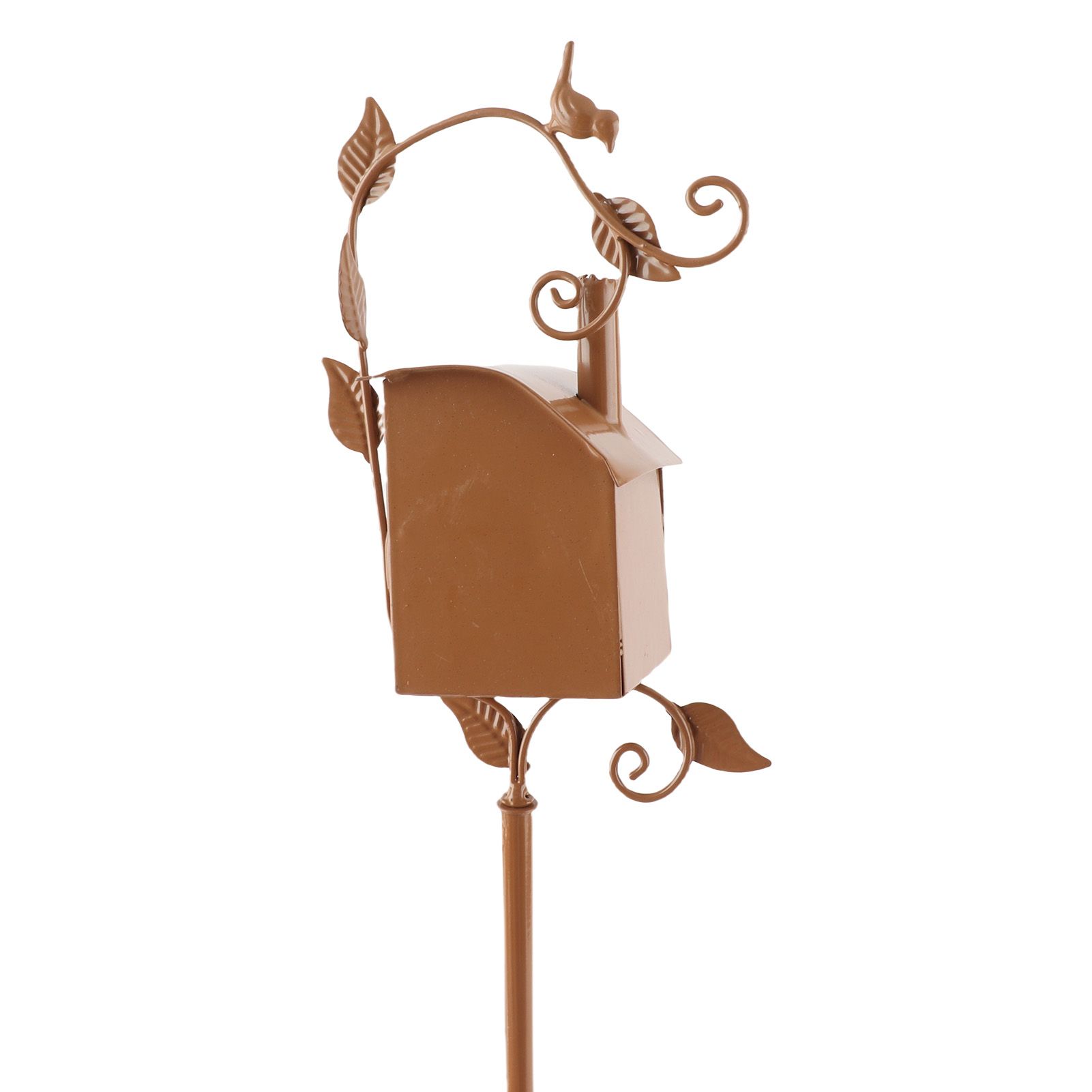 Metal Bird House for Outside with Pole Garden Decorative Birdhouse Stake for view 7