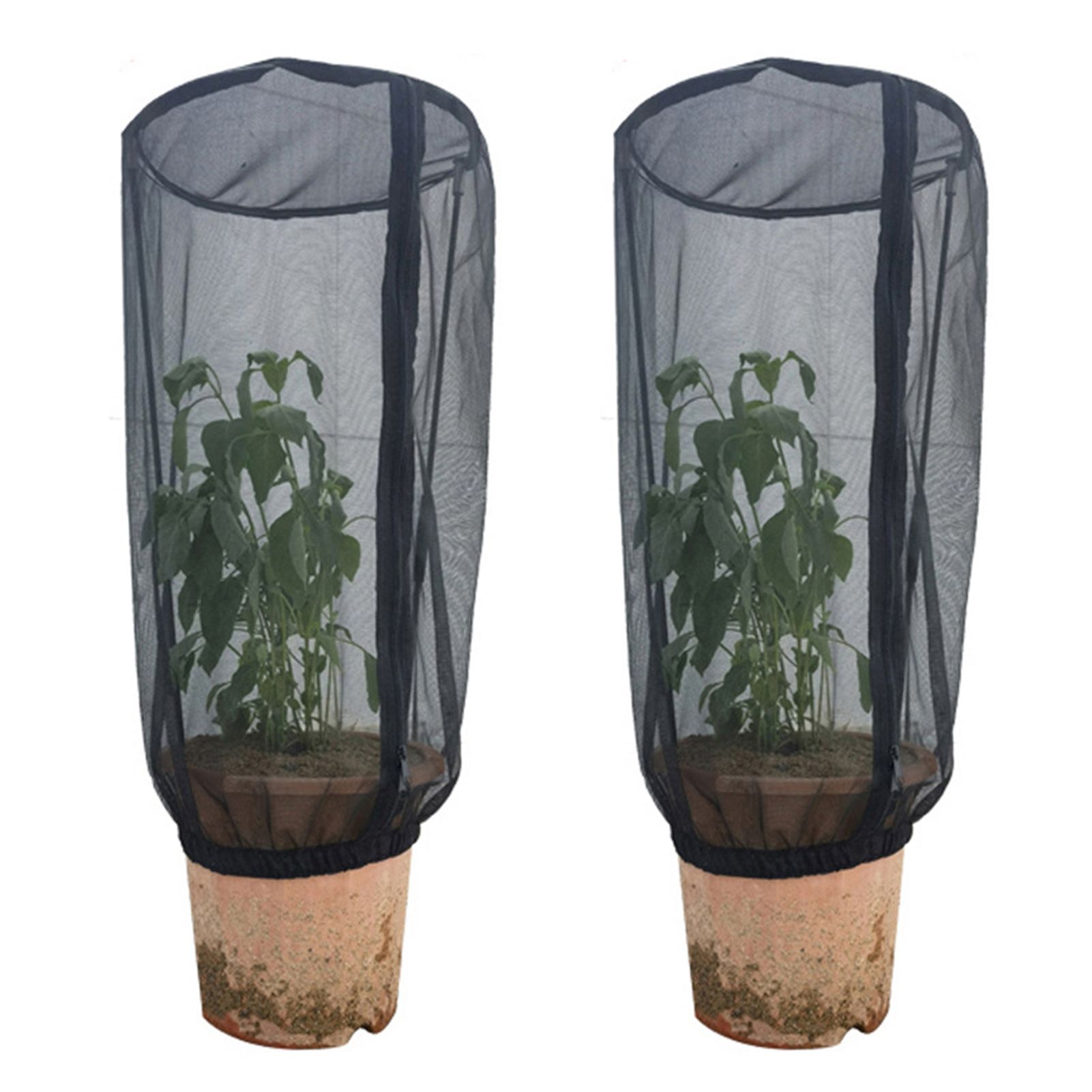 2pcs 19.6 Inch Plant Netting with Zipper Closure Tomato Protect Cover for view 2