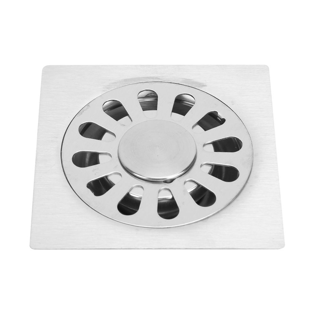 2Pcs Stainless Steel Dual Use Square Shape Floor Drain Bathroom Washing view 4