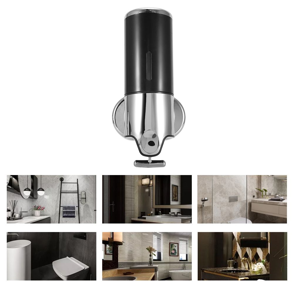 Hand Operated Liquid Soap Dispenser Hotel Bathroom Wall Shower Shampoo view 5