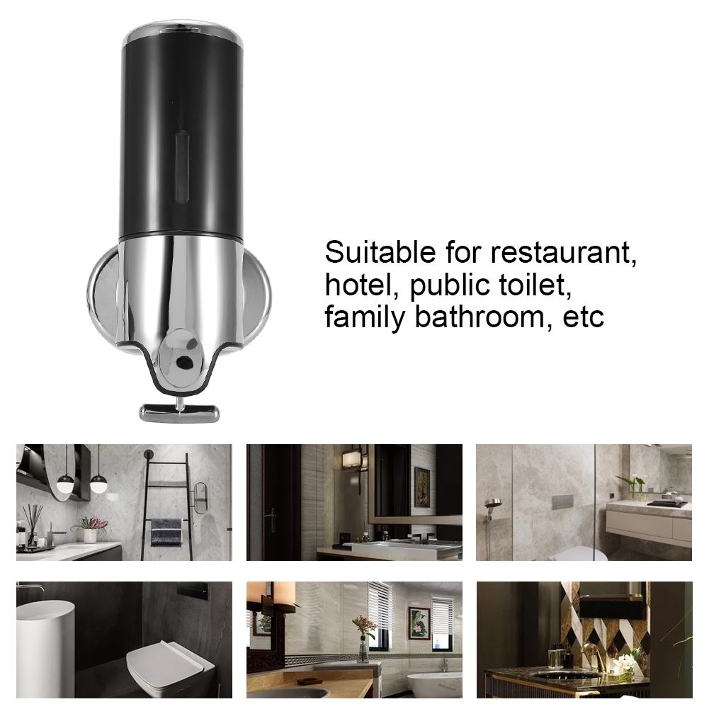 Hand Operated Liquid Soap Dispenser Hotel Bathroom Wall Shower Shampoo view 8