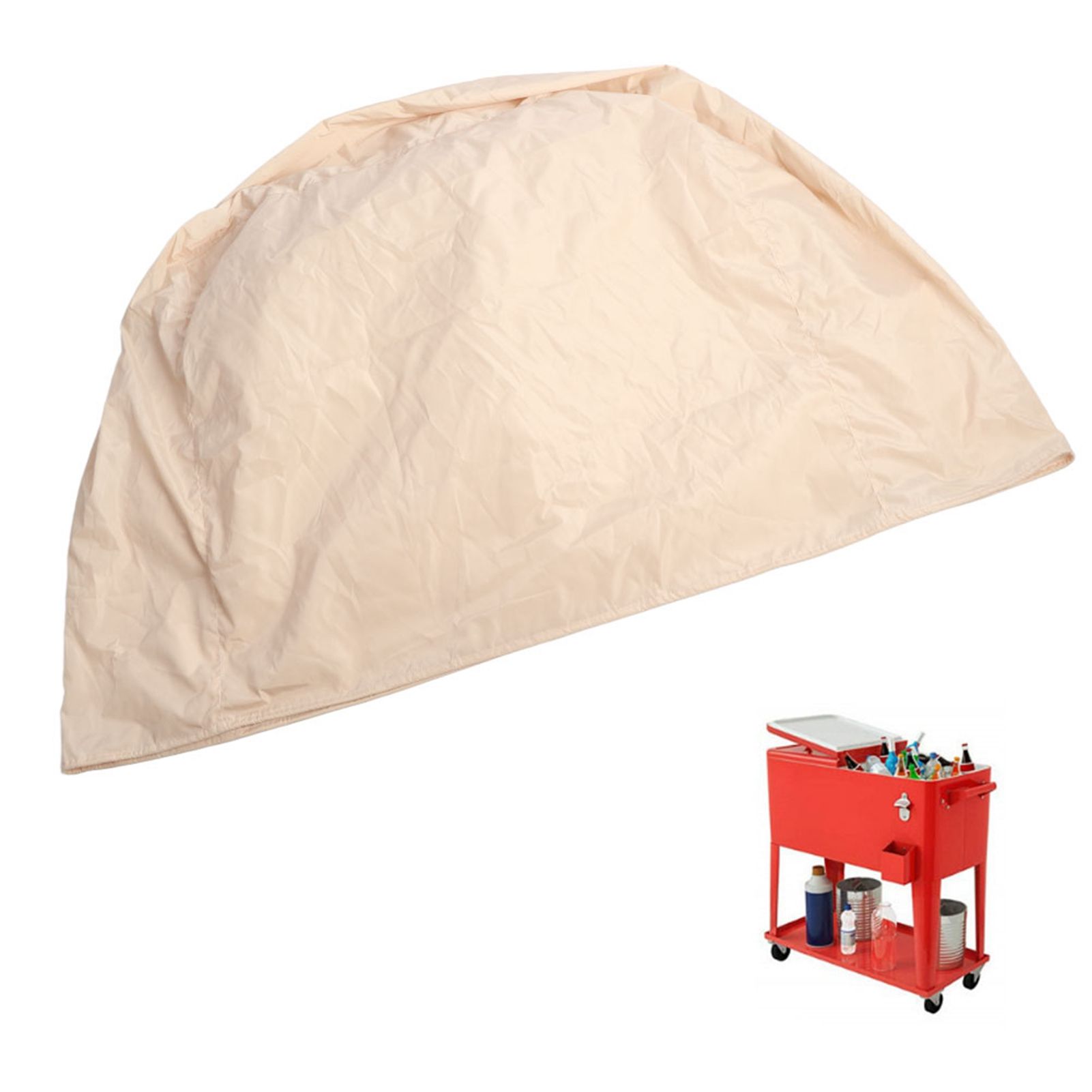 86x48x79cm Party Cooler Cart Cover Outdoor Cold Drink Cart Protective Cover view 3