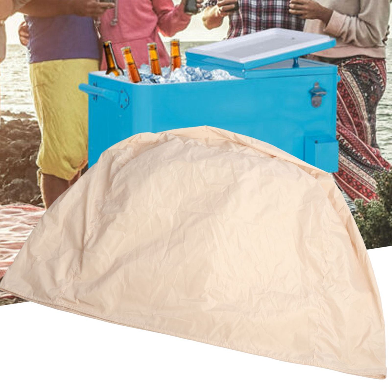 86x48x79cm Party Cooler Cart Cover Outdoor Cold Drink Cart Protective Cover view 4