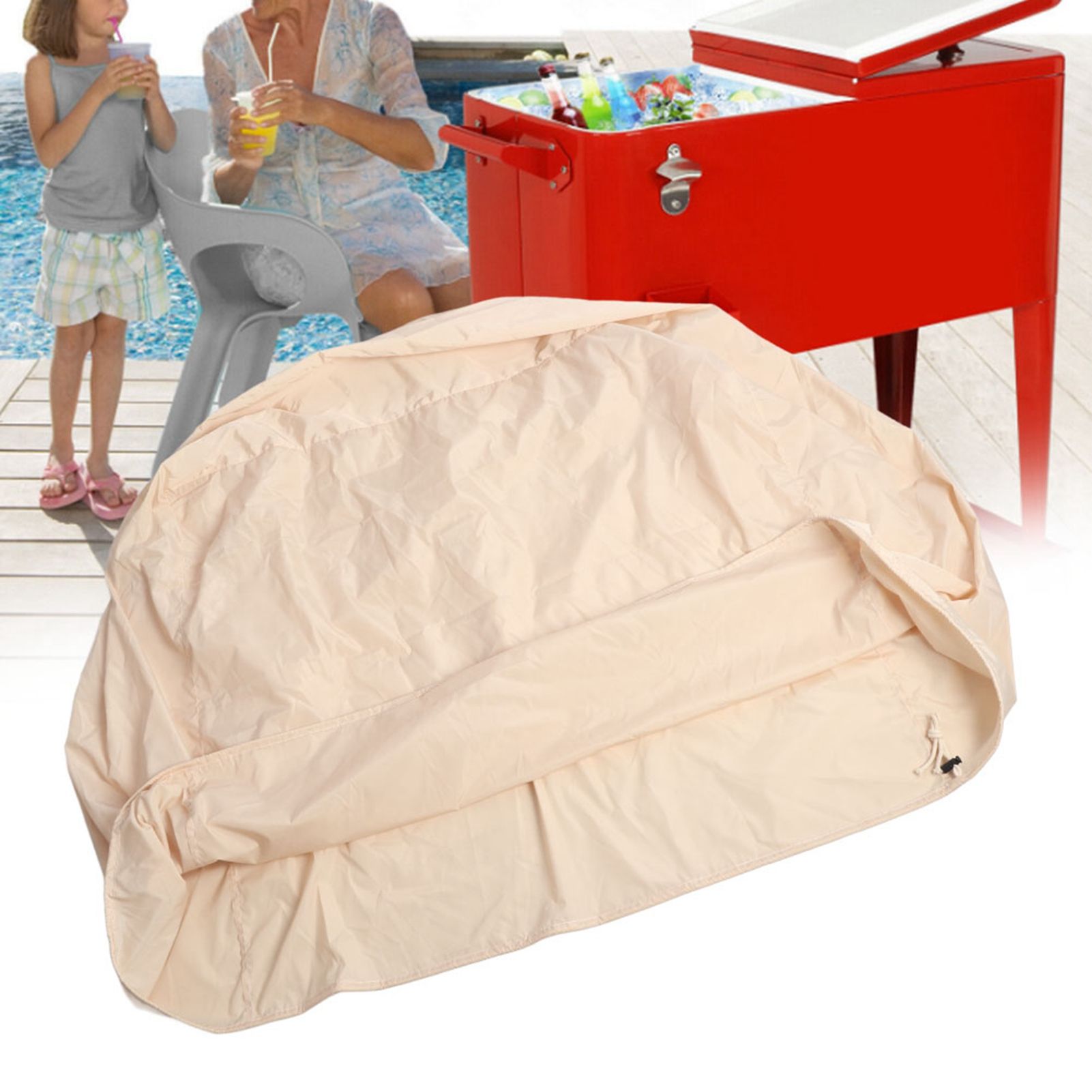 86x48x79cm Party Cooler Cart Cover Outdoor Cold Drink Cart Protective Cover view 5