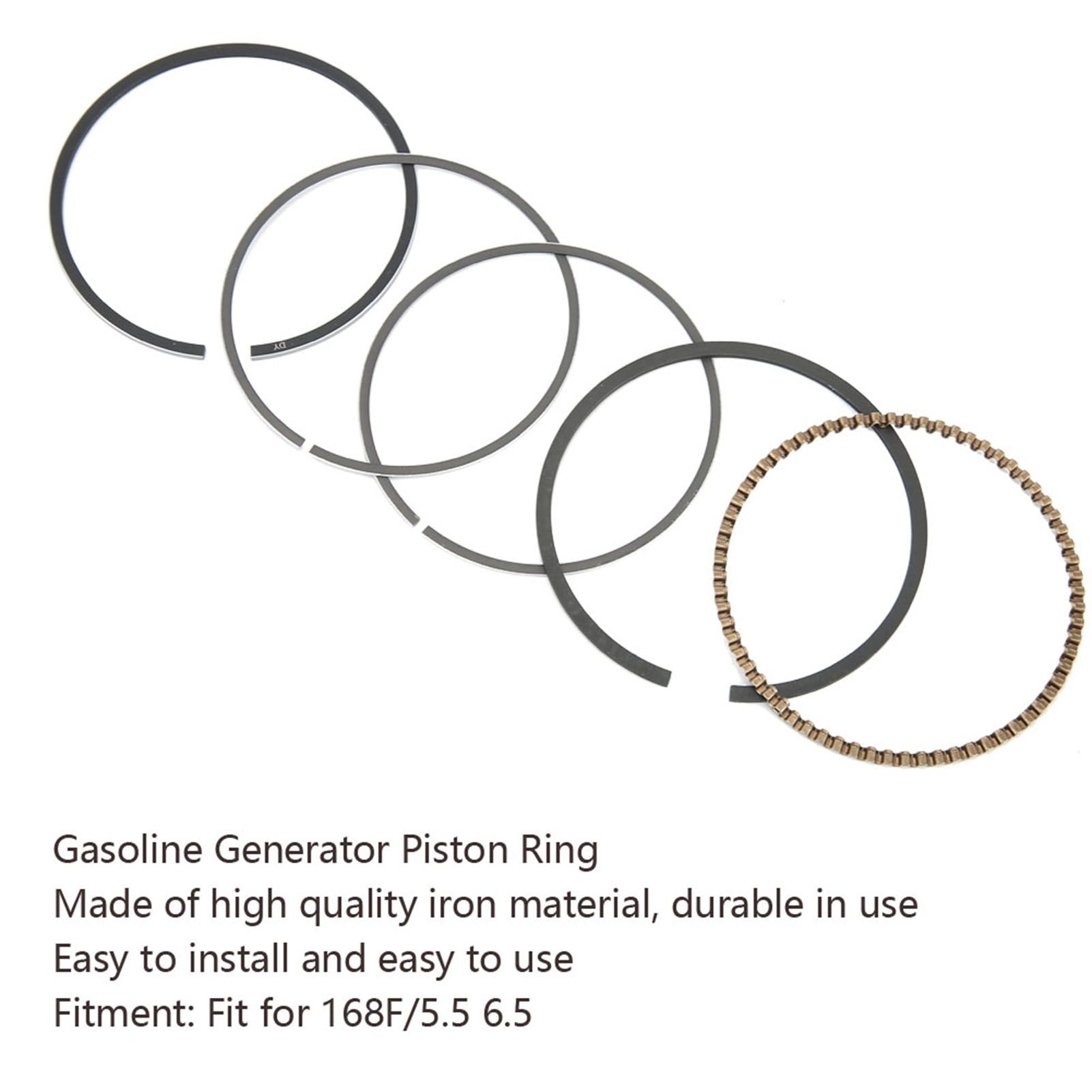 2 Set Gasoline Generator Piston Ring Replacement Accessories Parts Fit for view 8