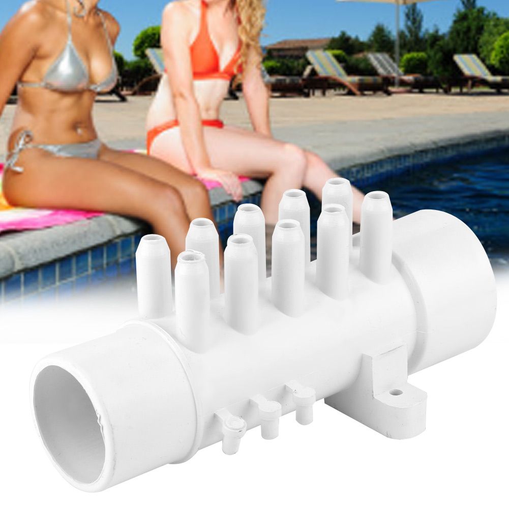 1.5in 10mm 10 Port PVC Pool Plumbing Manifold Hot Spring Bathtub Swimming Pool view 7