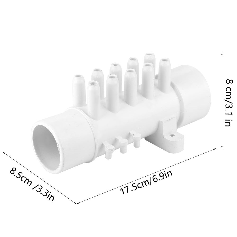 1.5in 10mm 10 Port PVC Pool Plumbing Manifold Hot Spring Bathtub Swimming Pool view 9