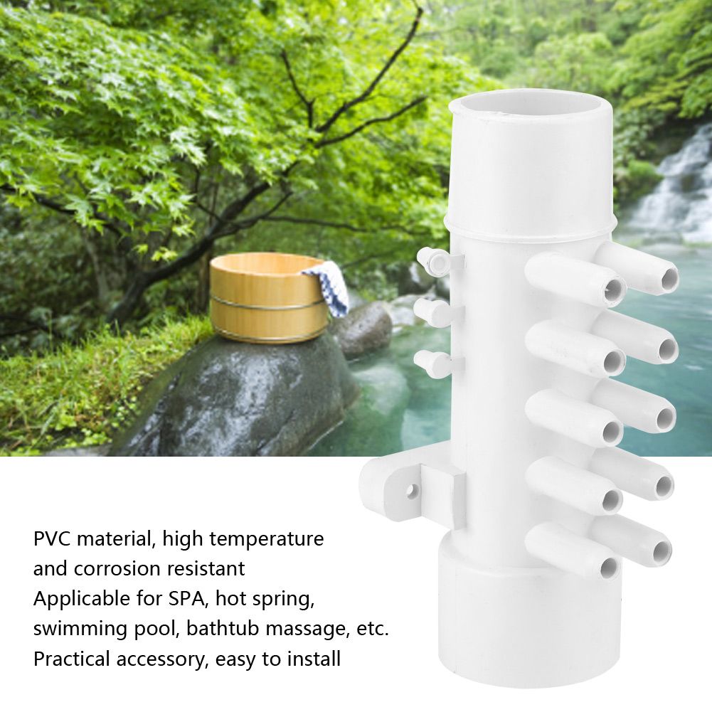 1.5in 10mm 10 Port PVC Pool Plumbing Manifold Hot Spring Bathtub Swimming Pool view 10