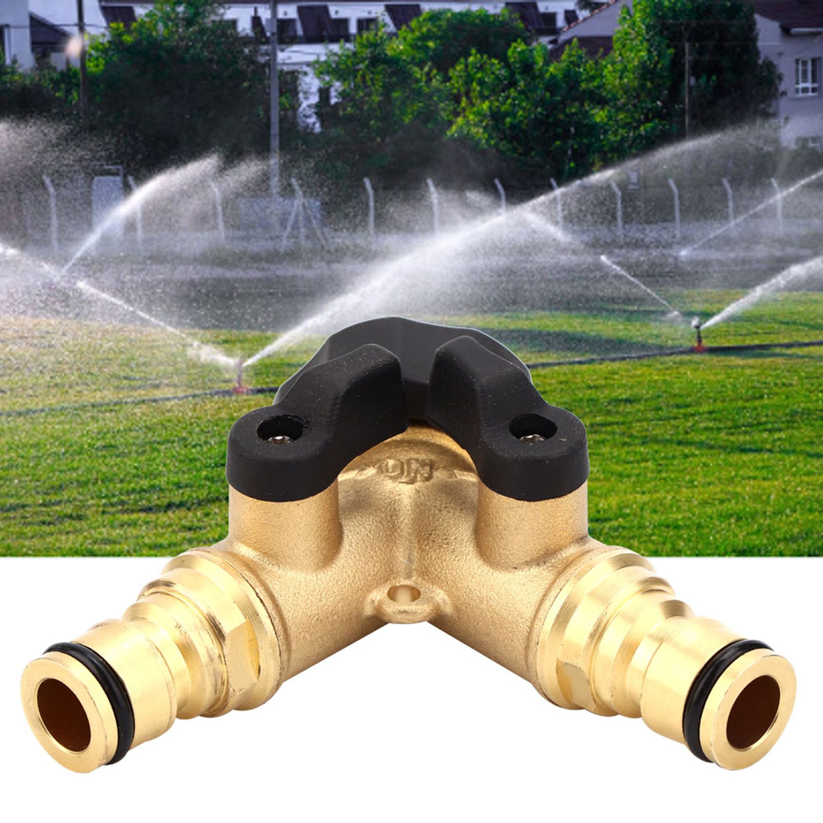 G1 FNPT DN25 Copper Garden Water Hose Connector Water Faucet Splitter Tool view 5