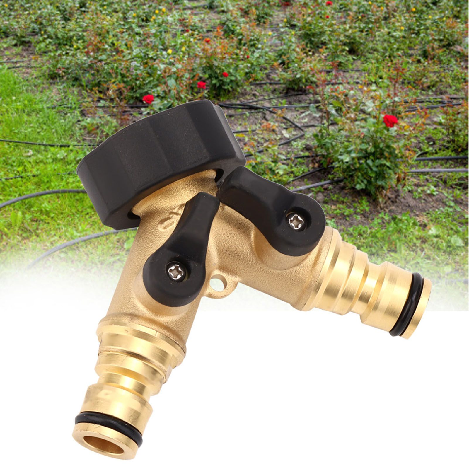 G1 FNPT DN25 Copper Garden Water Hose Connector Water Faucet Splitter Tool view 8