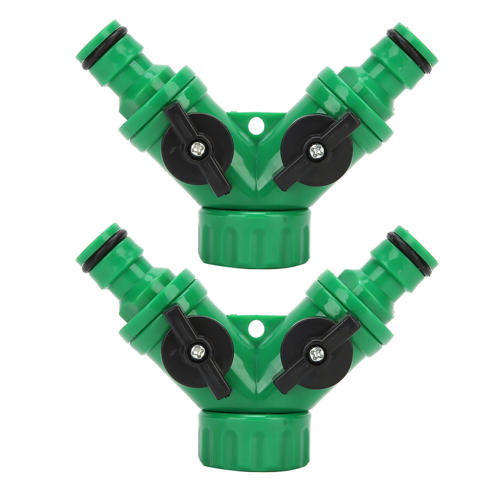 2Pcs G3/4 PNTY DN20 3-Way Water Splitter Tee Connector Adapter Valve with view 2