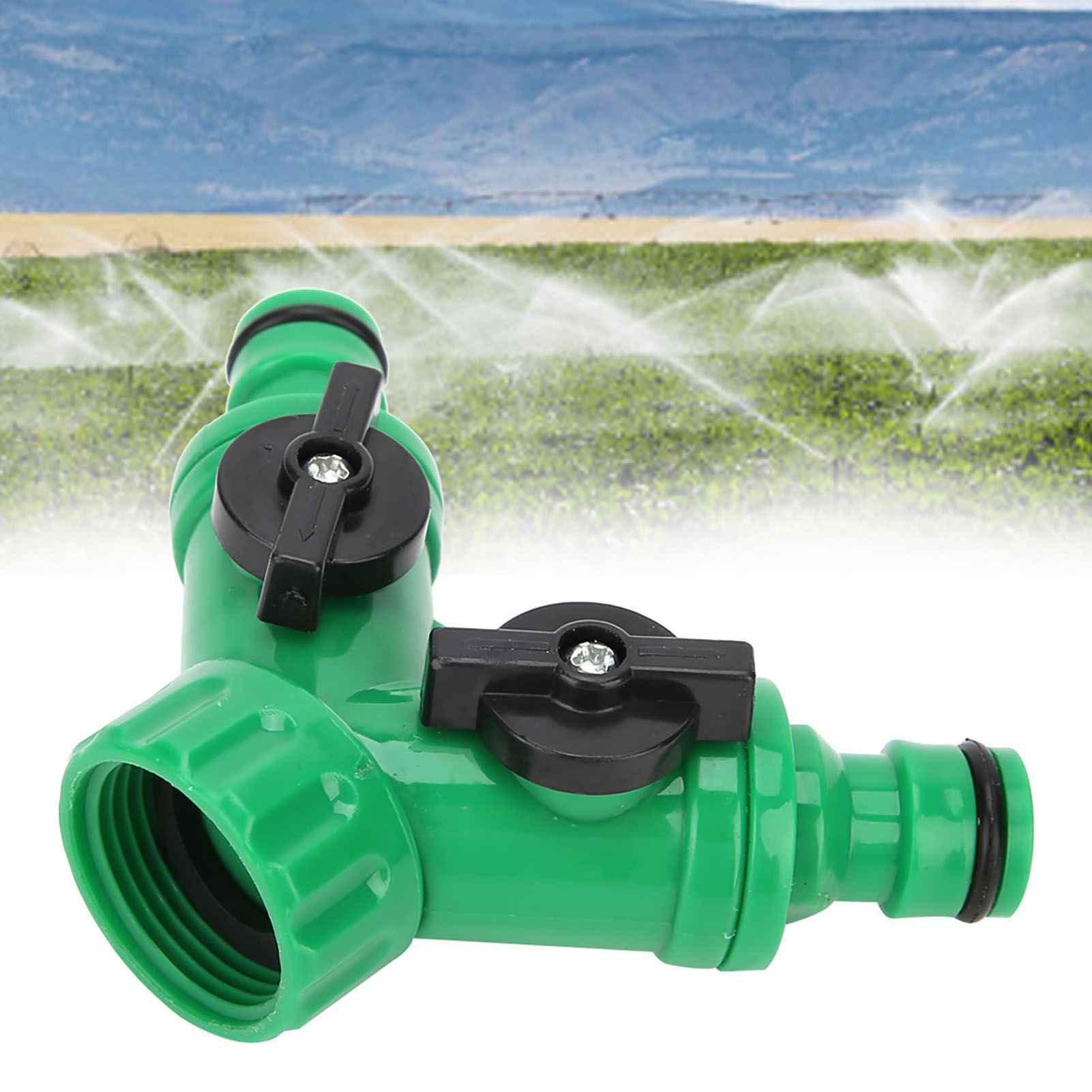 2Pcs G3/4 PNTY DN20 3-Way Water Splitter Tee Connector Adapter Valve with view 6