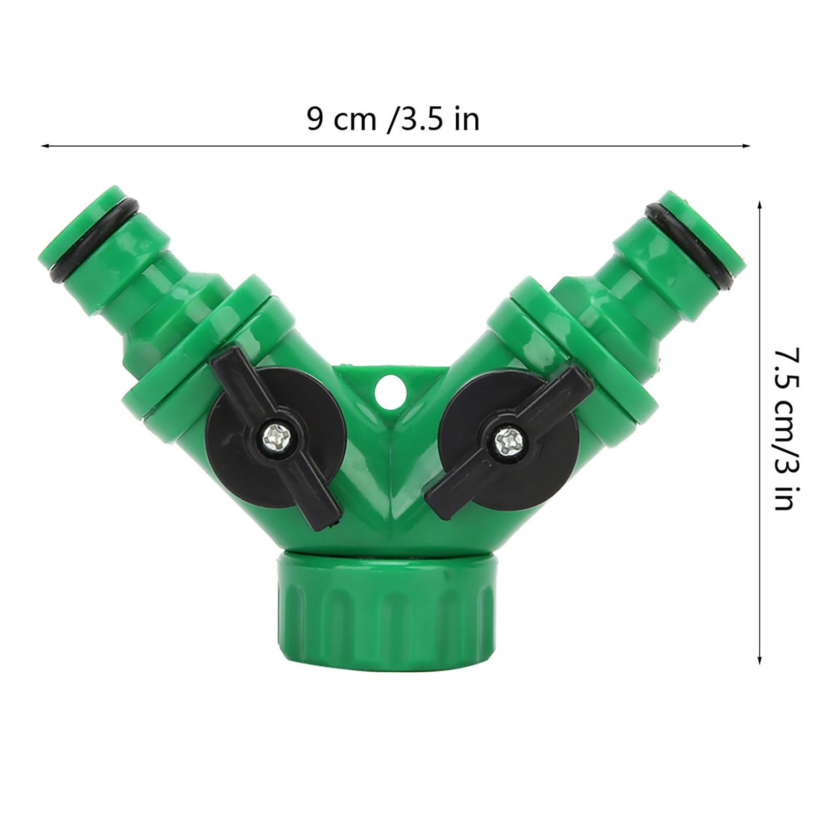 2Pcs G3/4 PNTY DN20 3-Way Water Splitter Tee Connector Adapter Valve with view 9