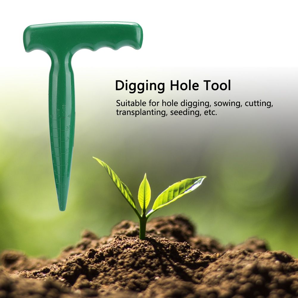 5Pcs Handheld Plastic Garden Soil Puncher Digging Hole Tool for Seedling view 10