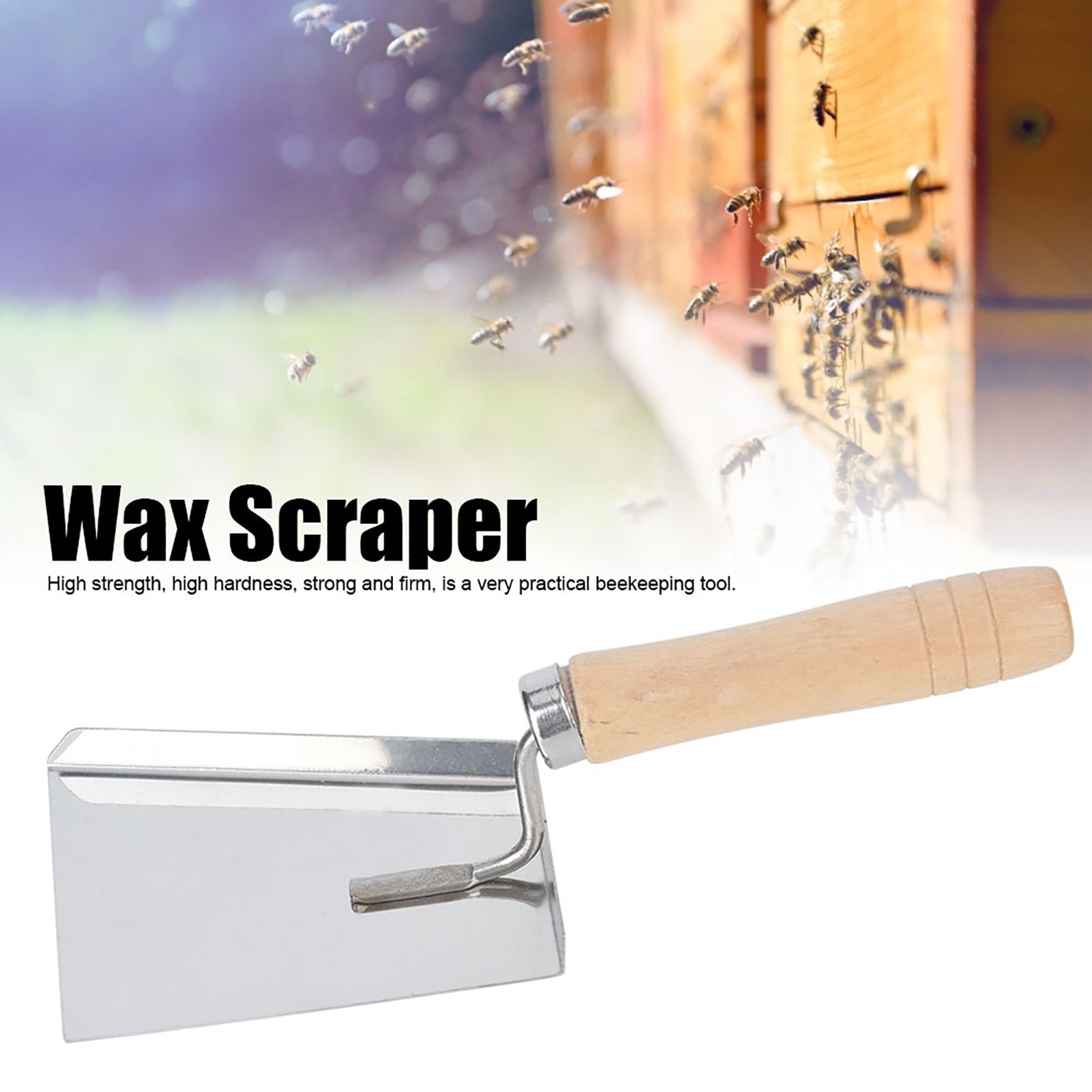 Beekeeping Tools Beehive Honey Wax Scraper Shovel Beehive Cleaner Extractor view 8