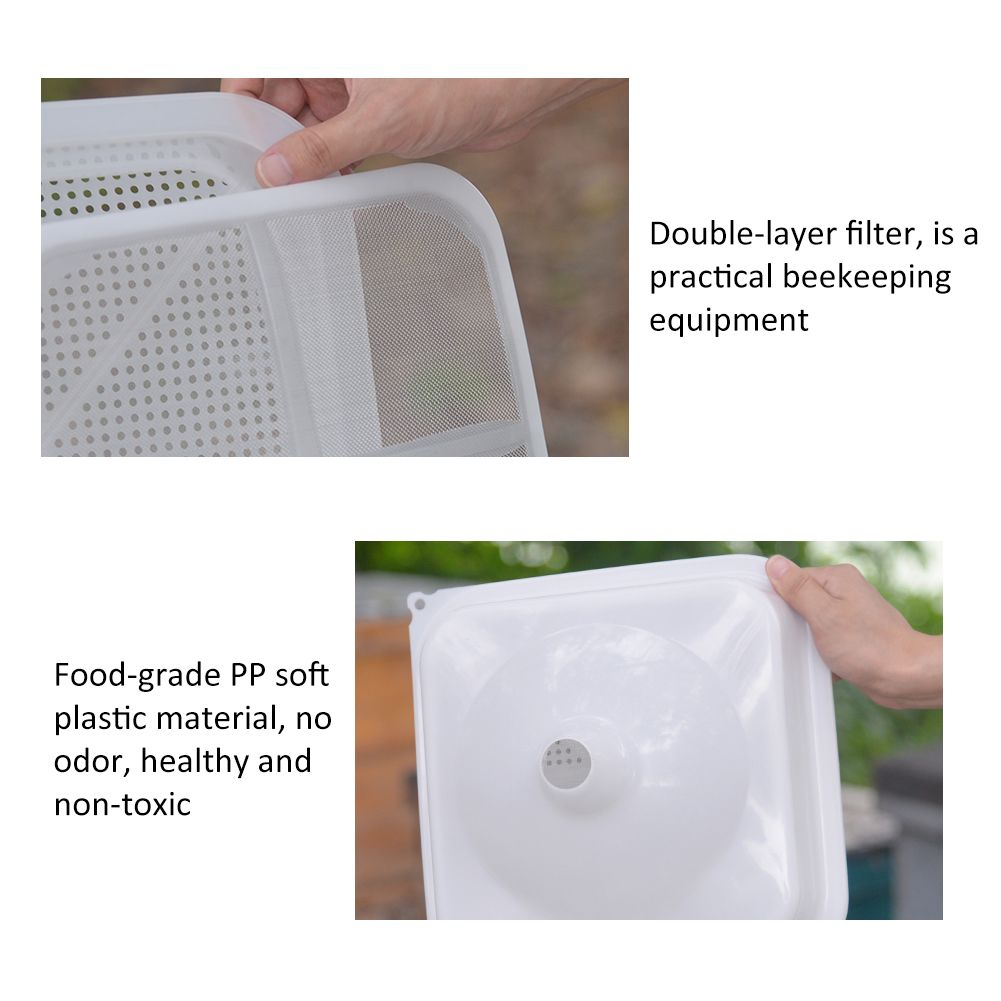 Double Layer Food Grade Honey Strainer Filter Sieve Beekeeping Equipment Tools view 6