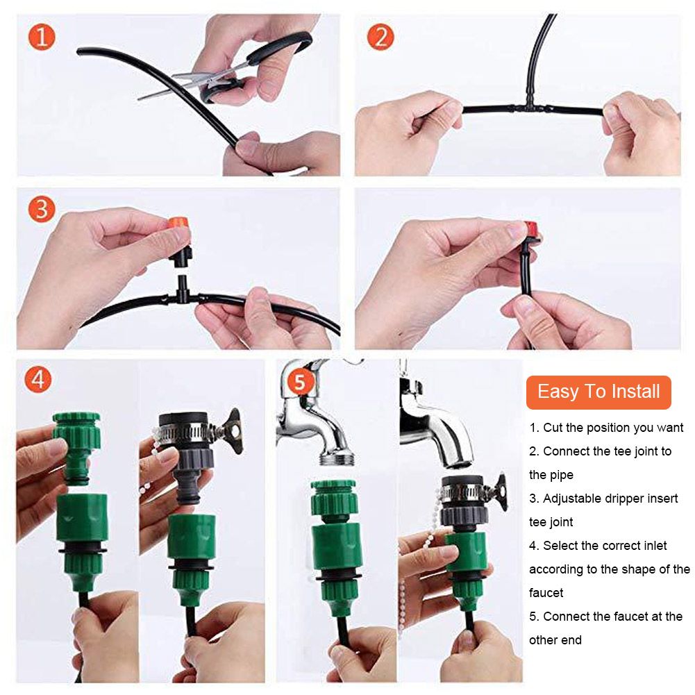 20M Drip Irrigation System Automatic Irrigation Drip Kit for Garden Watering view 8