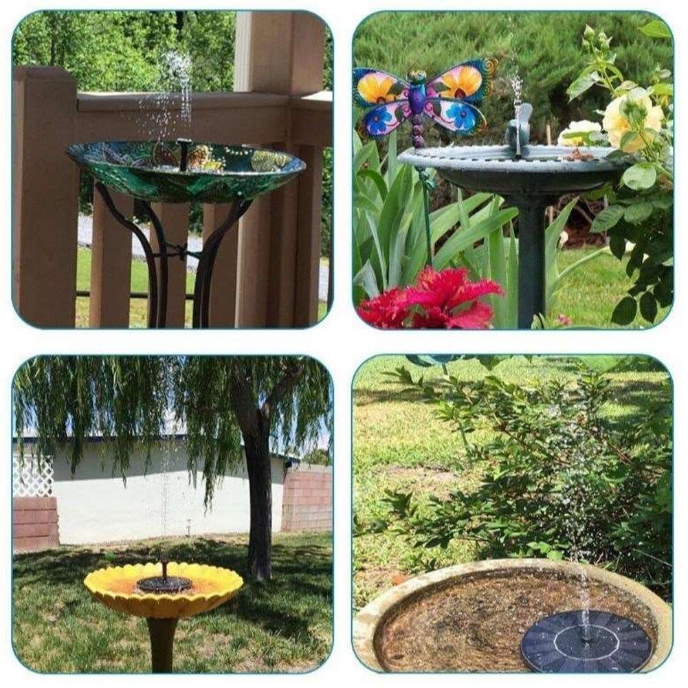 4.5V 3.0W Outdoor Floating Solar Power Bird Bath Water Fountain Pump Landscape view 6