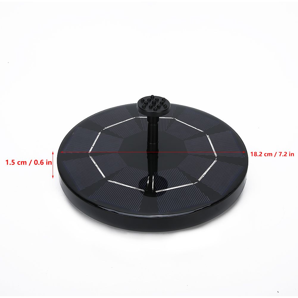 4.5V 3.0W Outdoor Floating Solar Power Bird Bath Water Fountain Pump Landscape view 10