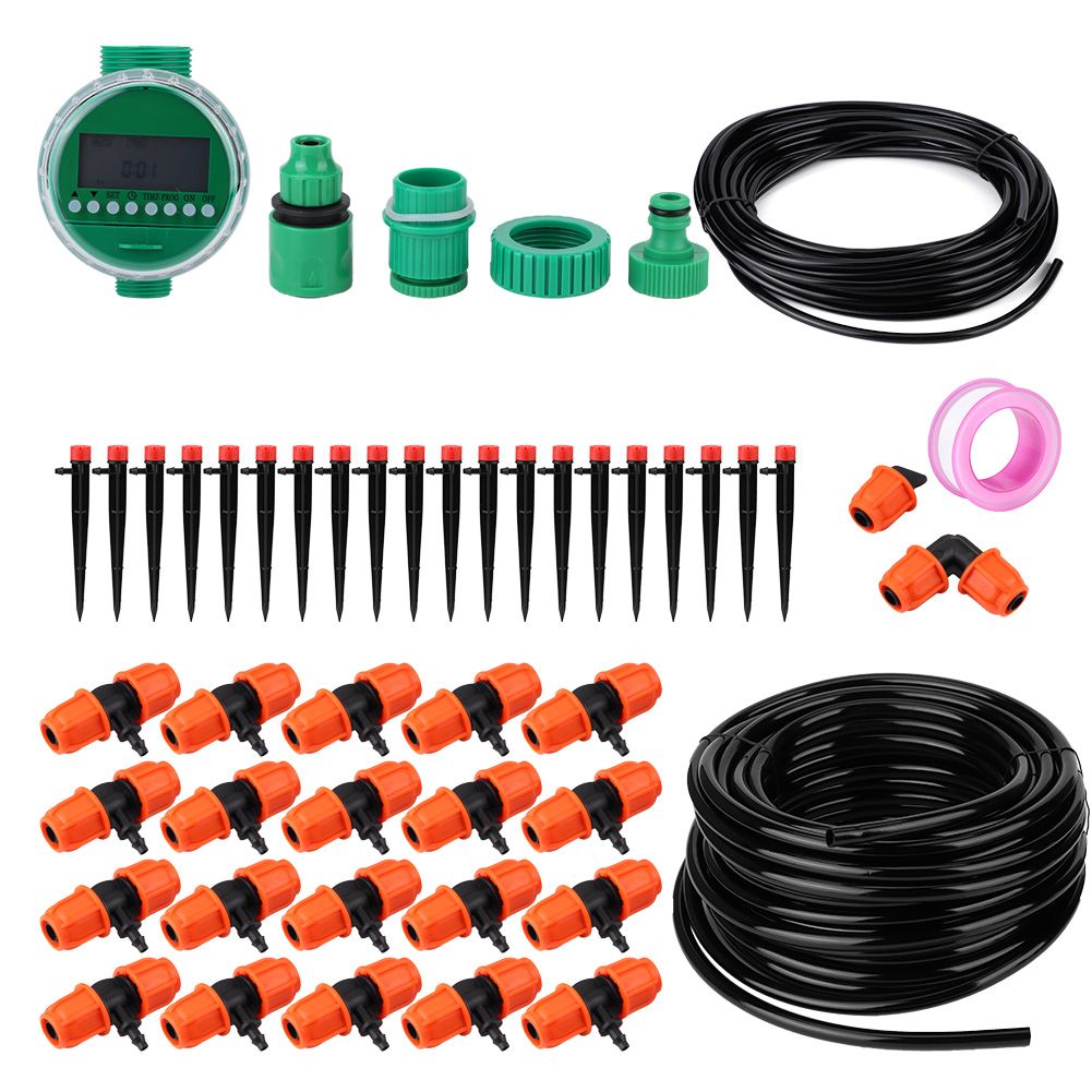 20m Garden Irrigation Timer Controller with 8-Holes Dripper Drip Irrigation view 5