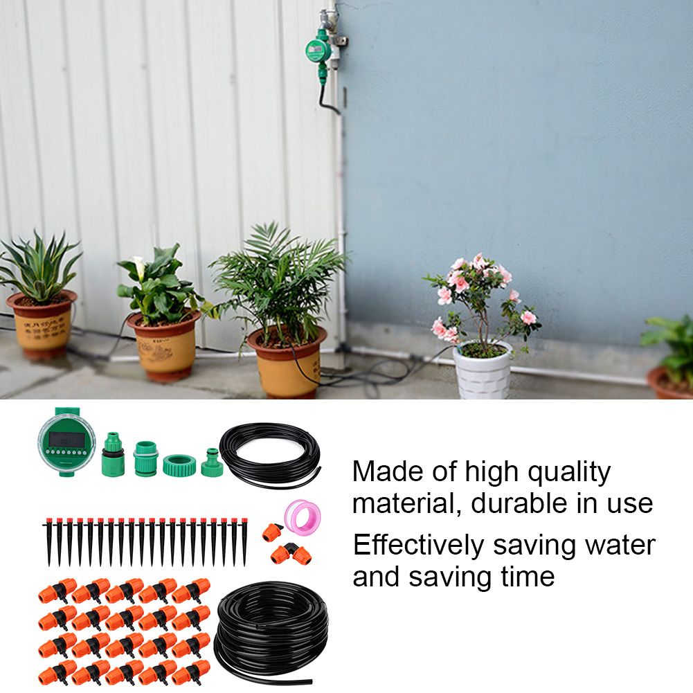 20m Garden Irrigation Timer Controller with 8-Holes Dripper Drip Irrigation view 7