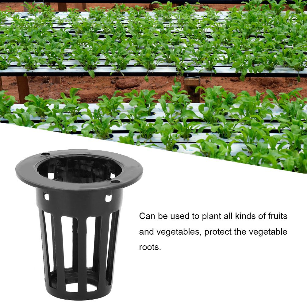 100Pcs Greenhouse Hydroponics Mesh Pot Soilless Cultivation Plant Flower view 11