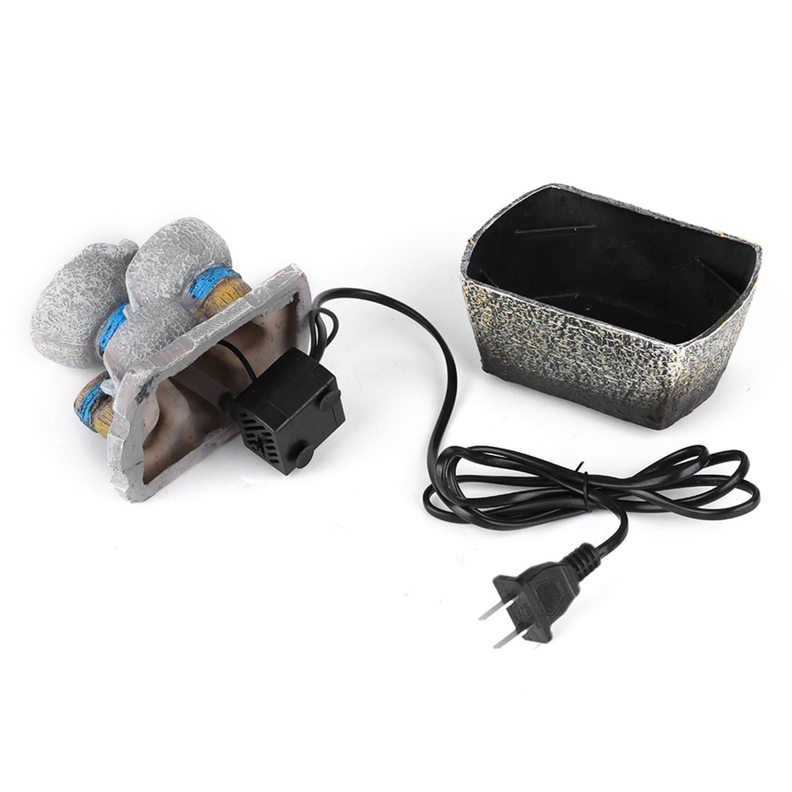 Mini Unique Shape Simulation Desktop Fountain Waterfall Table Ornament for