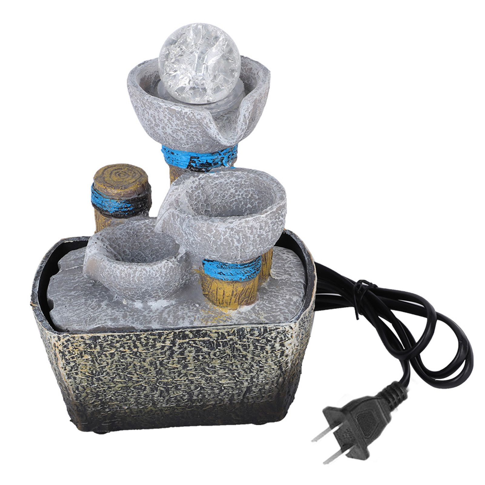 Mini Unique Shape Simulation Desktop Fountain Waterfall Table Ornament for view 2