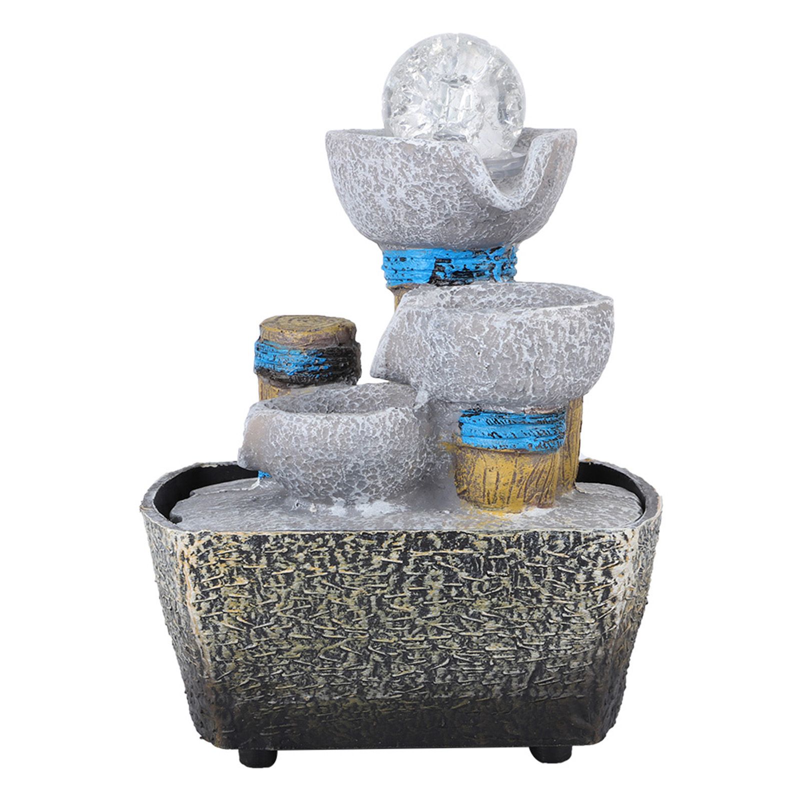 Mini Unique Shape Simulation Desktop Fountain Waterfall Table Ornament for view 3