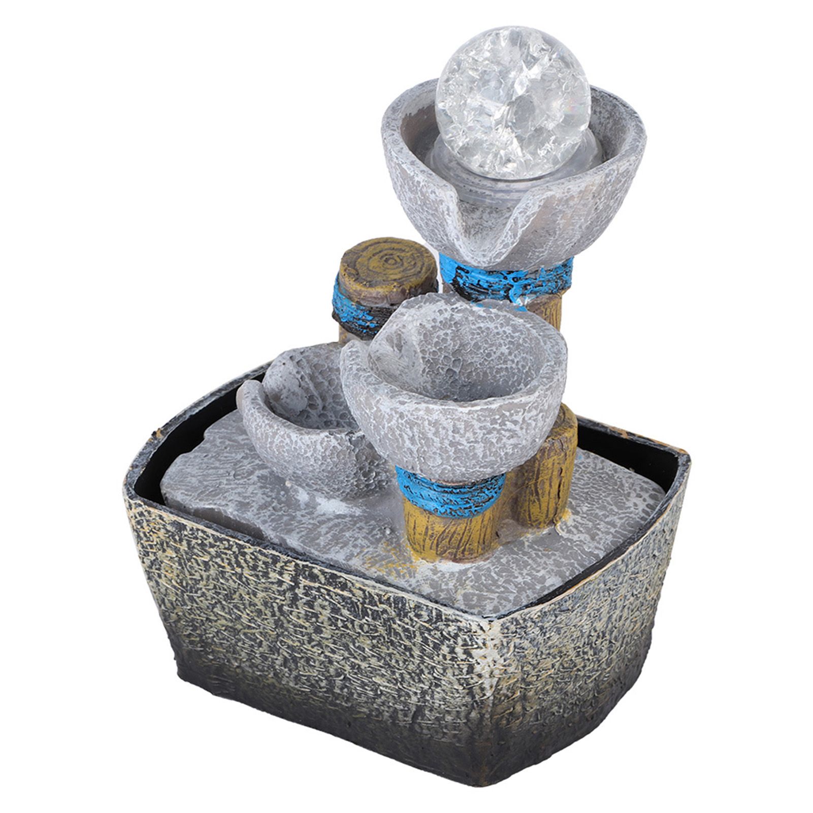 Mini Unique Shape Simulation Desktop Fountain Waterfall Table Ornament for view 5