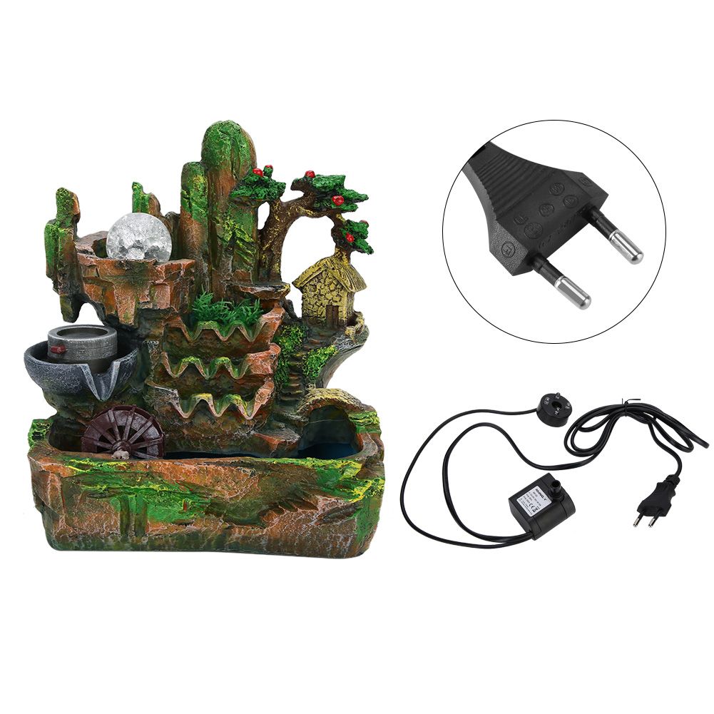Distinctive Desktop Water Fountain Simulation Rockery Landscape Ornament with view 2