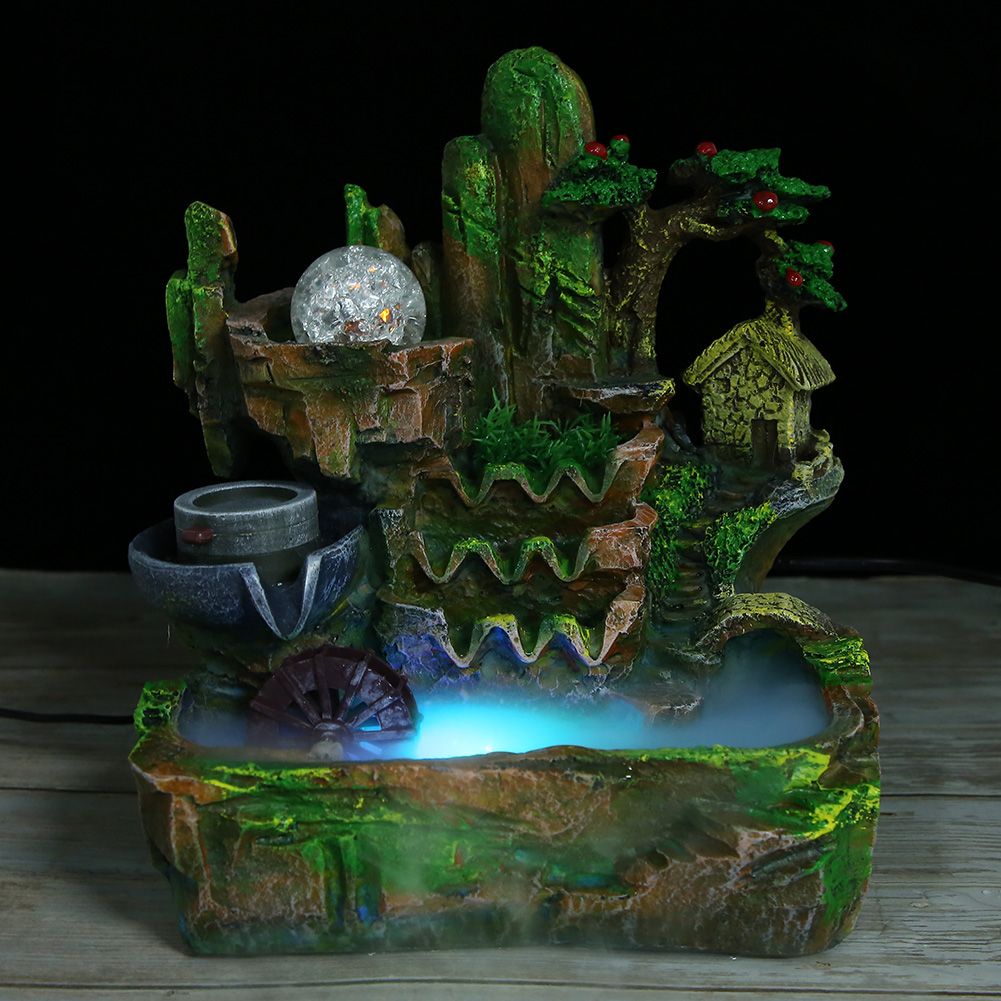 Distinctive Desktop Water Fountain Simulation Rockery Landscape Ornament with view 4