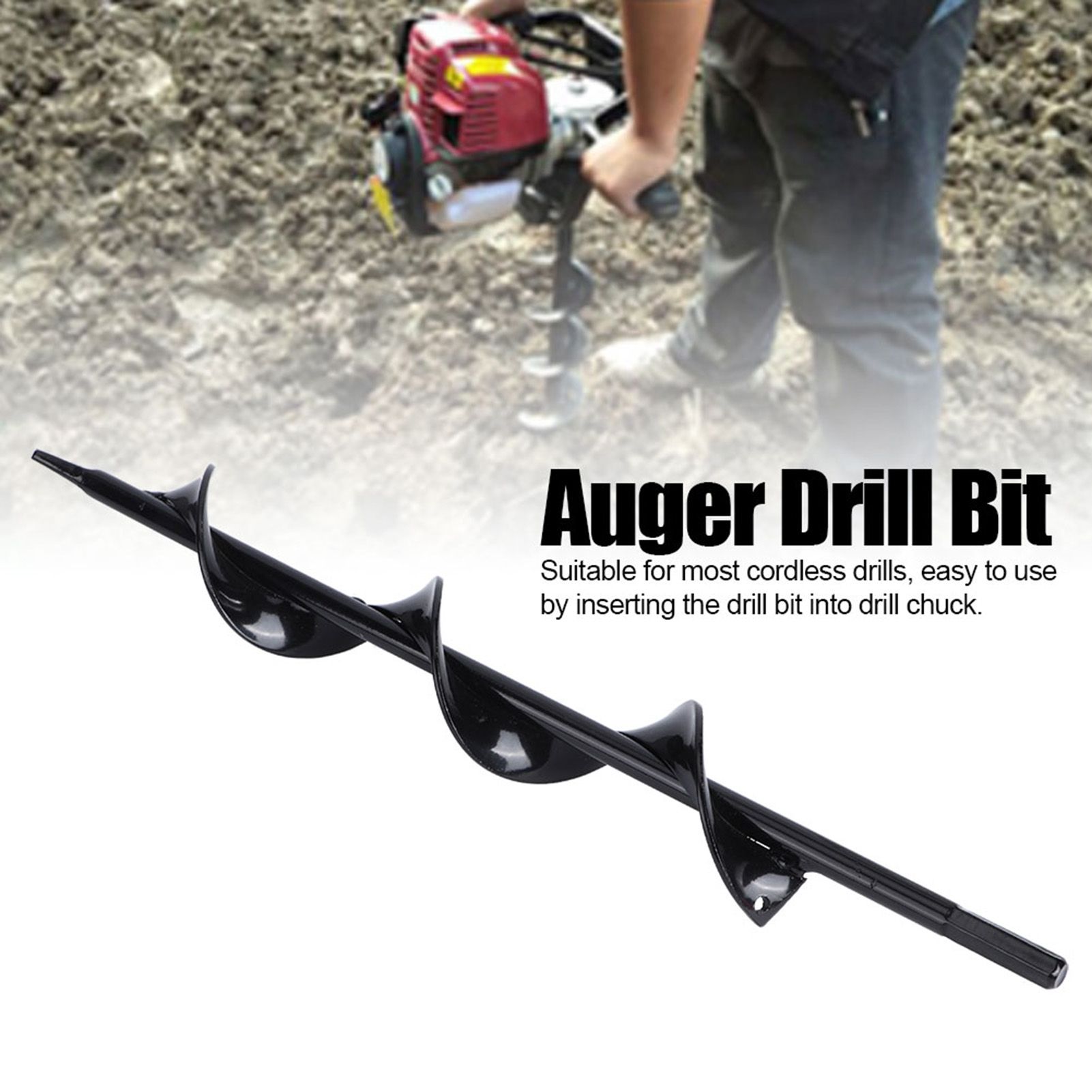 Manganese Steel Garden Planter Auger Drill Bit Buried Planting Digging Hole view 8