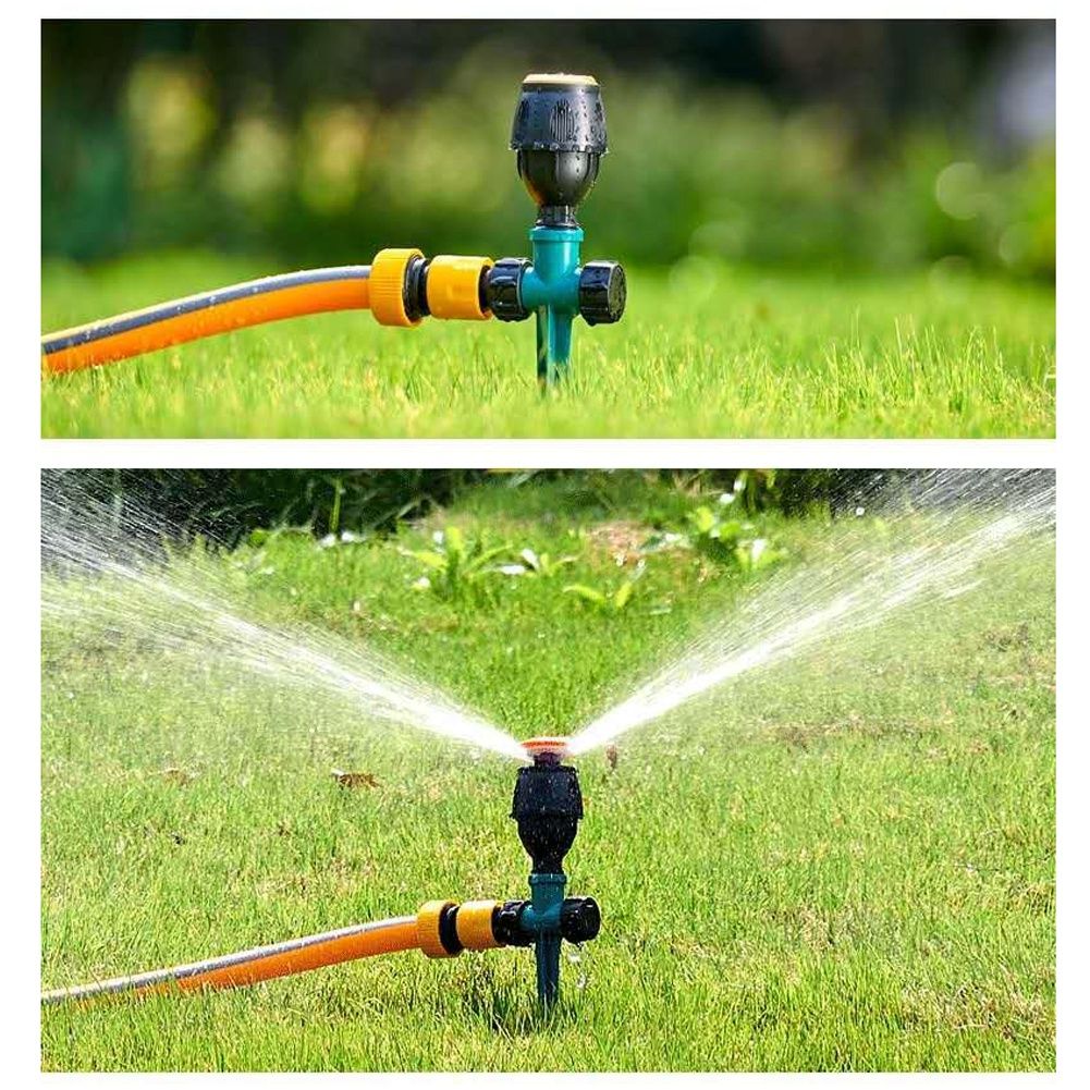 360 Degrees Rotating Lawn Water Sprinkler Garden Irrigation Watering Cooling — image 1