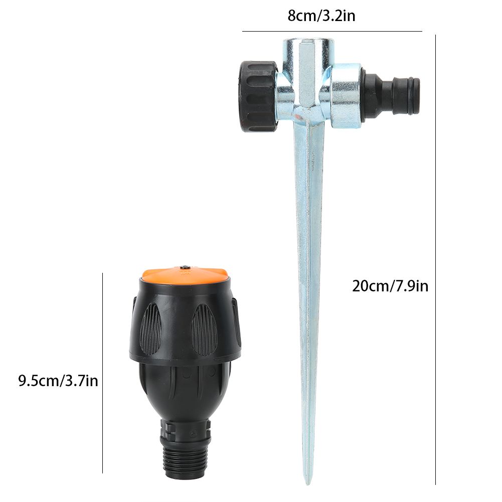 Lawn Watering Sprinkler 360 Degrees Rotating Garden Irrigation Courtyard view 9