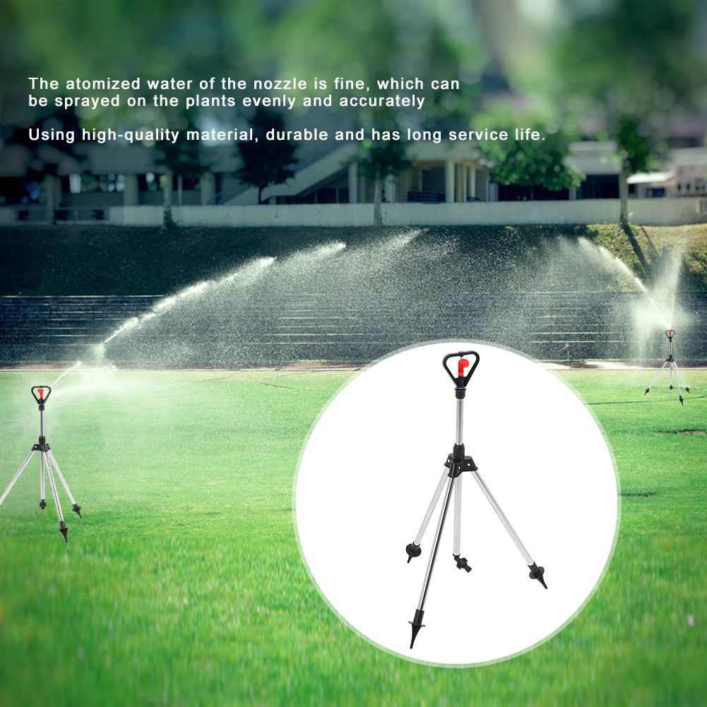 360 Degrees Adjustable Tripod Water Sprinkler Garden Lawn Irrigation Tool view 8