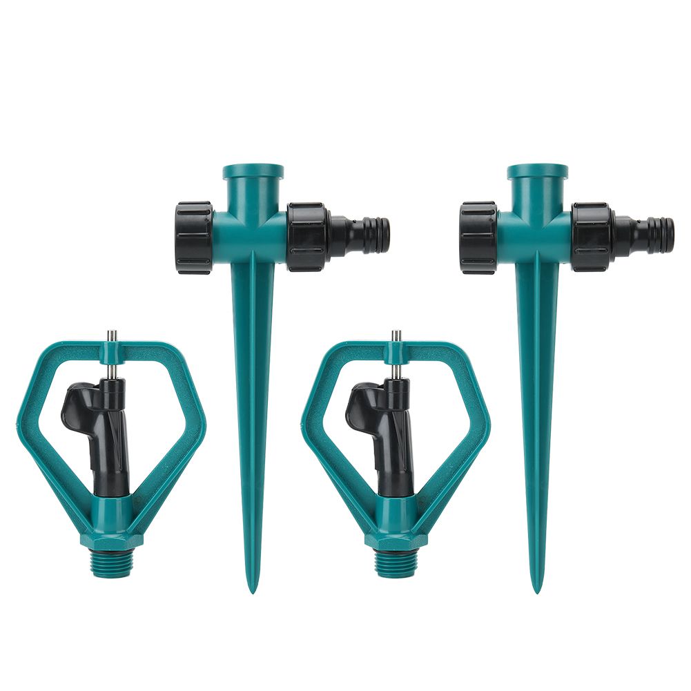 2 Set 360 Degrees Automatic Rotating Lawn Sprinkler Garden Irrigation Watering view 2