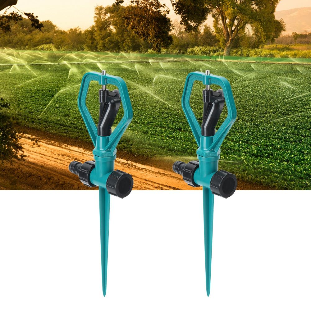 2 Set 360 Degrees Automatic Rotating Lawn Sprinkler Garden Irrigation Watering view 3