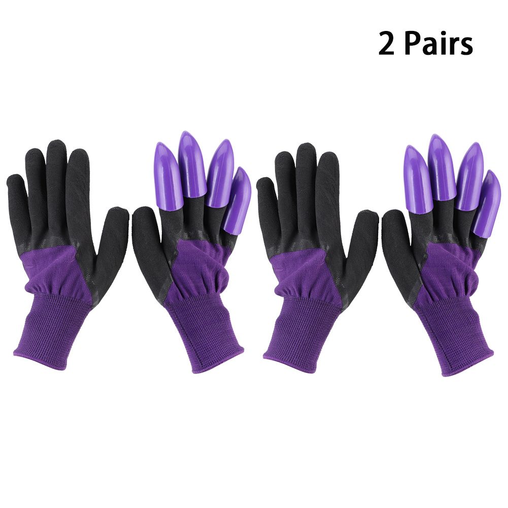 2 Pairs Gardening Gloves Digging Planting Weeding Gloves for Men Women view 2