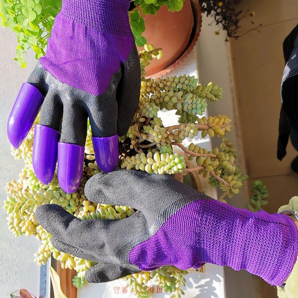 2 Pairs Gardening Gloves Digging Planting Weeding Gloves for Men Women view 3