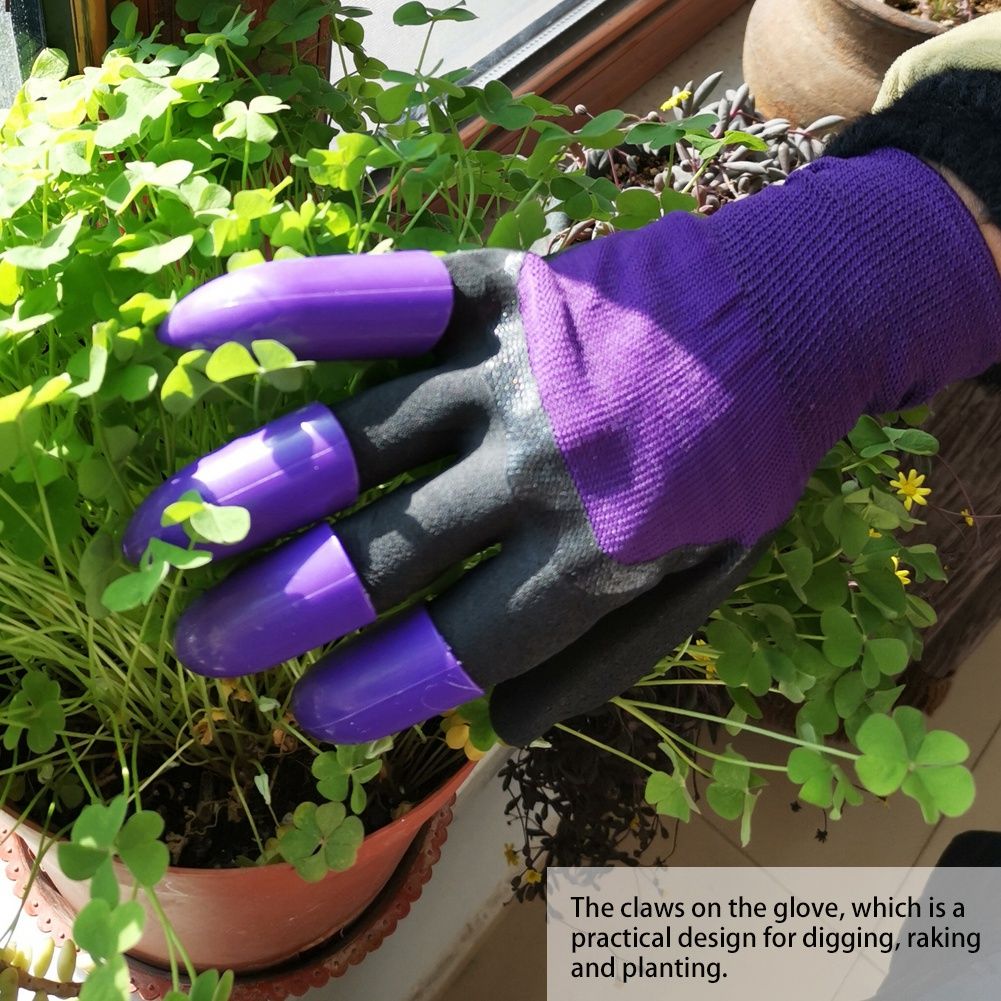 2 Pairs Gardening Gloves Digging Planting Weeding Gloves for Men Women view 8